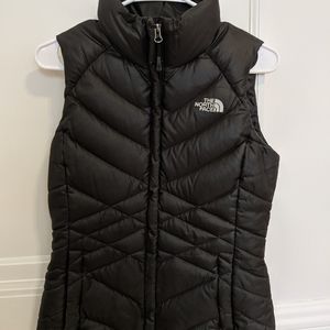 North Face Black Down Puffer Vest XS